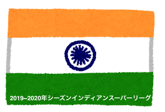 インド1部リーグ 19 年シーズンインディアンスーパーリーグ Yuta Suzuki